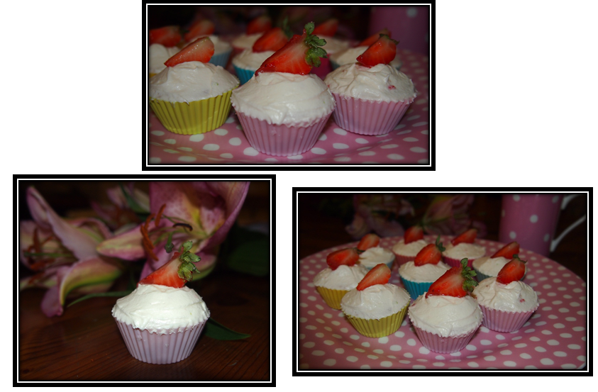Strawberry Mini Cupcakes Strawberry Mini Cupcakes