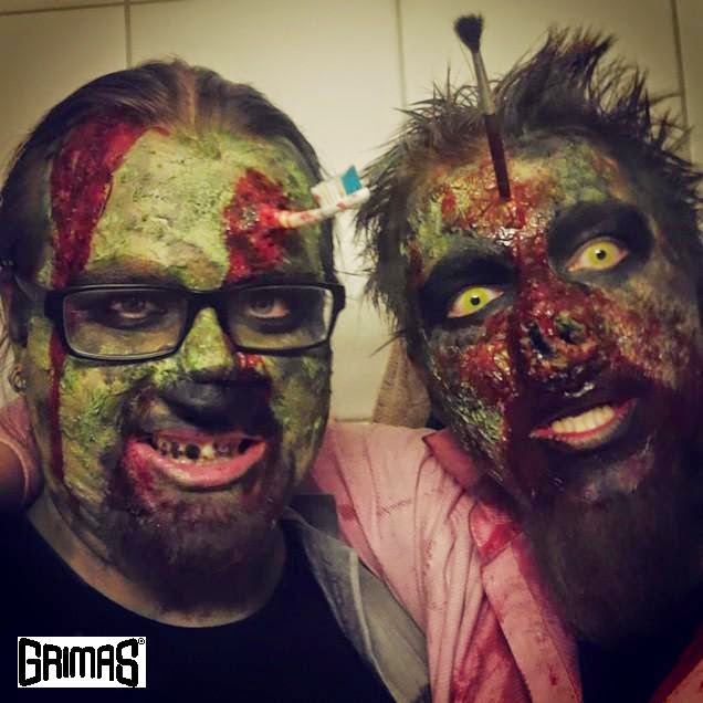 Night of the Living Dead zombie tribute @ Cinemadrome. Maskeeraus: Ari Savonen.
