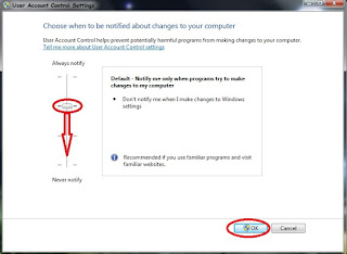 Disable User Account Control (UAC) Windows 7