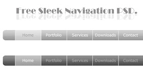 Free PSD Navigation Bar