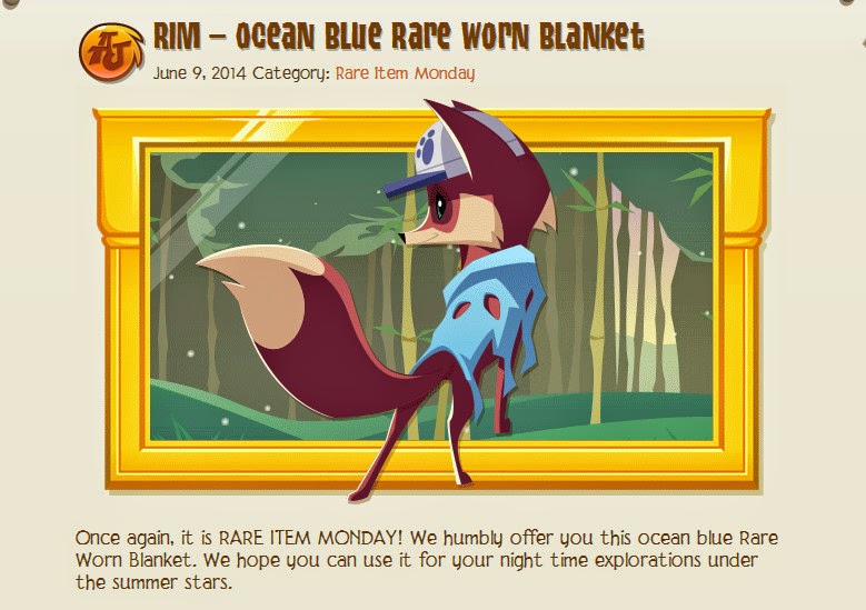 Animal Jam Jingle Blog Rare Worn Blanket, Post from HQ, Glitches