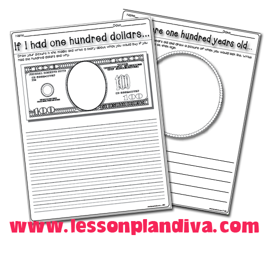 100th Day Math Printables 100th Day Math Printables