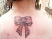 bow tattoos designs, bow tattoos pictures (back bow tattoos)