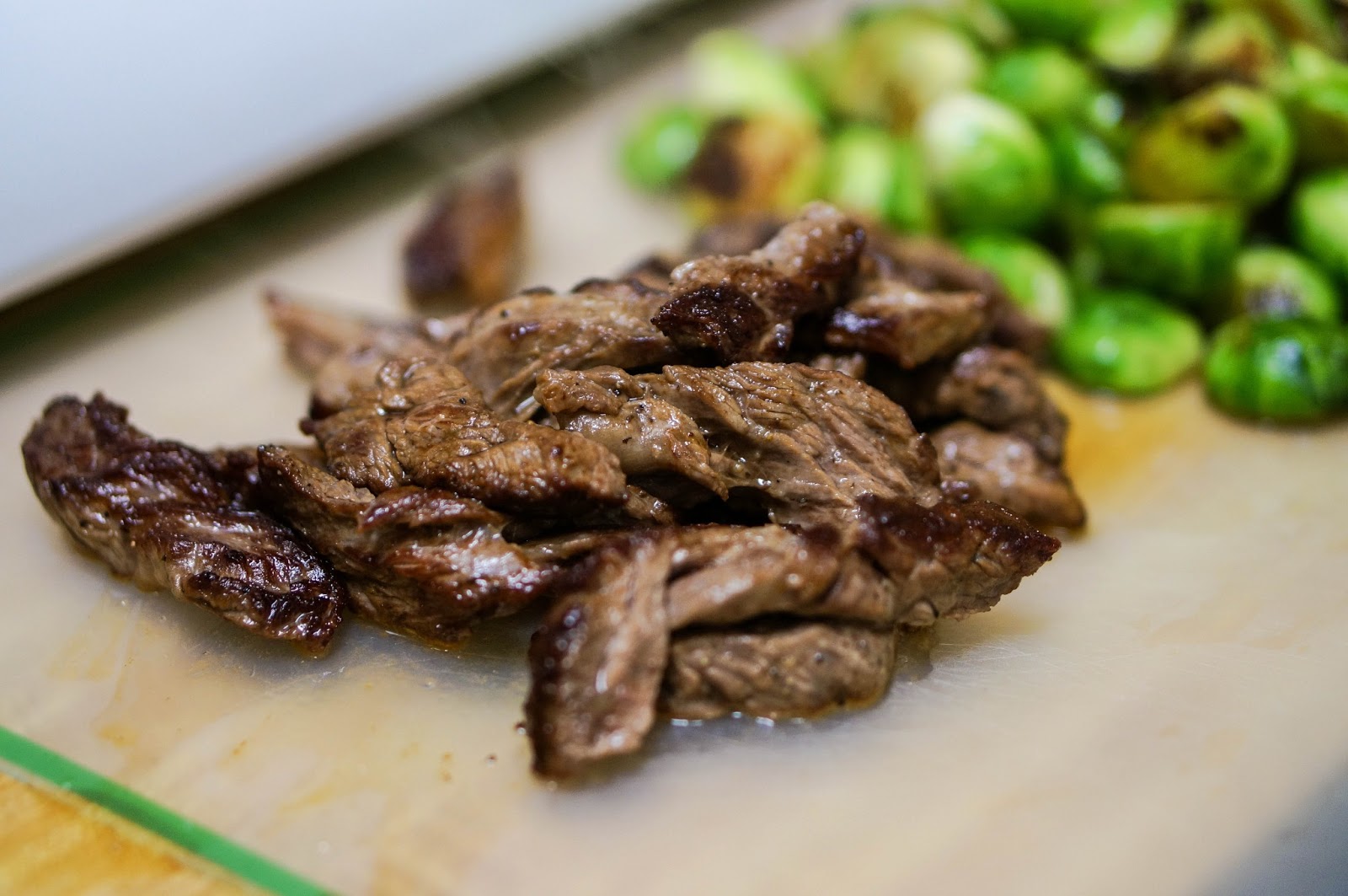 Chefette Steak and Brussels Sprouts Stir Fry