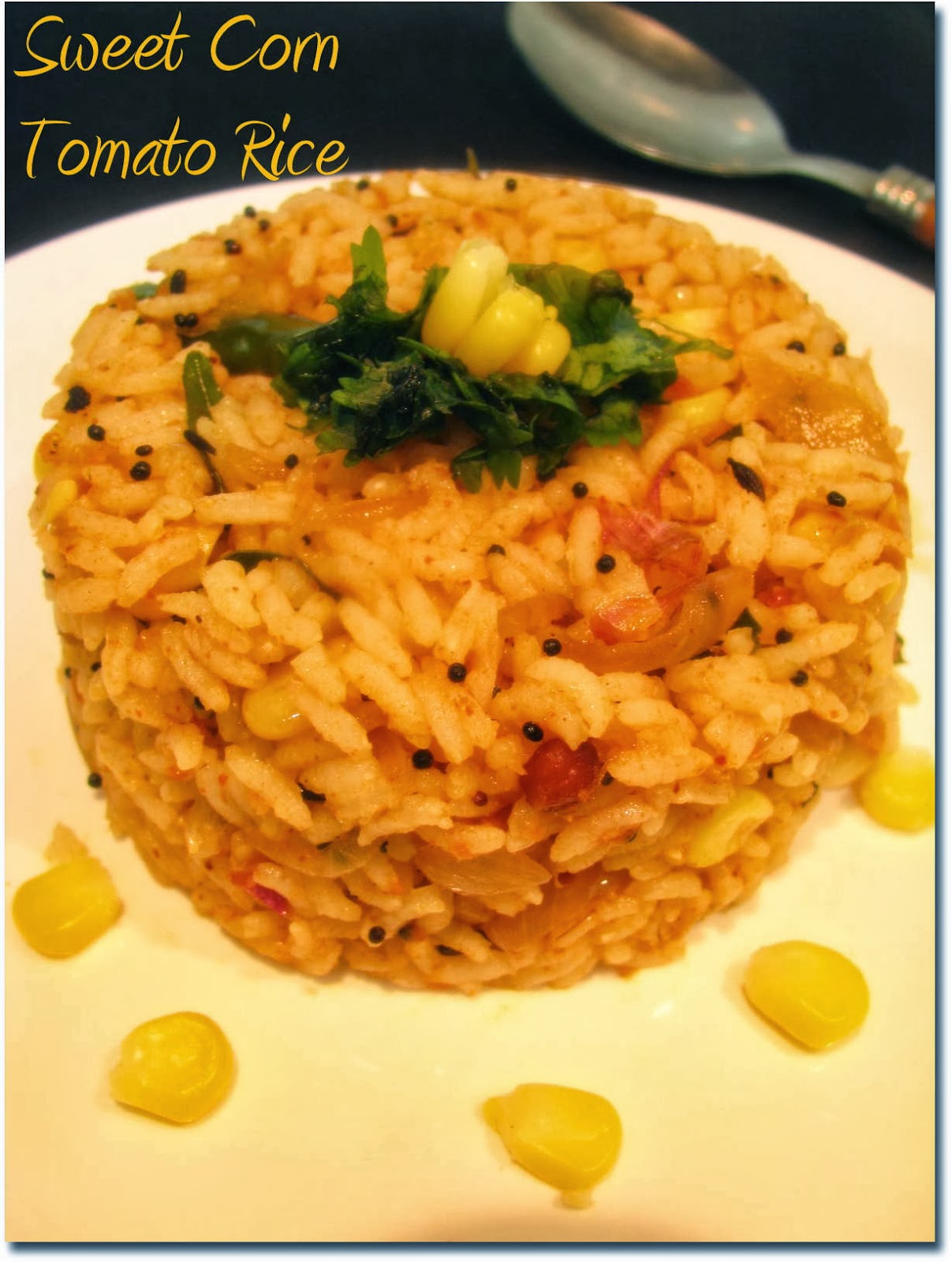 Sweet Corn Rice Recipes Sweet Corn Tomato Rice Bath Recipe Pink and