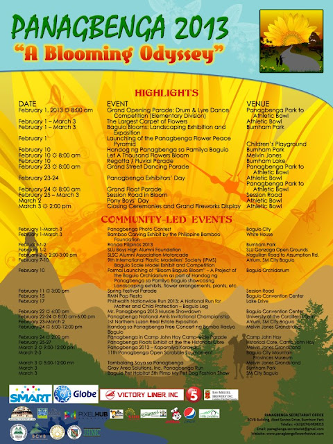 Panagbenga 2013 Schedule of Events Panagbenga 2013 Schedule of Events