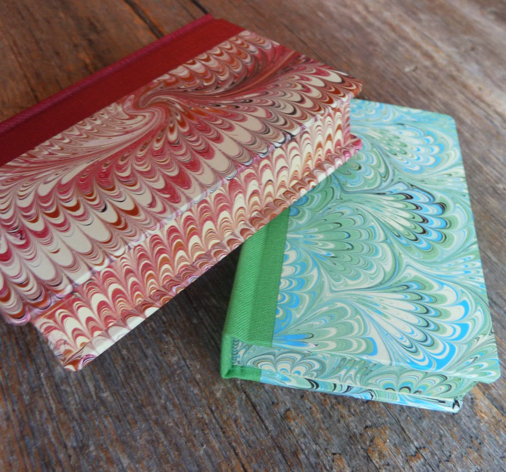 My Handbound Books Bookbinding Blog Unfinished Project 4 (Marbled