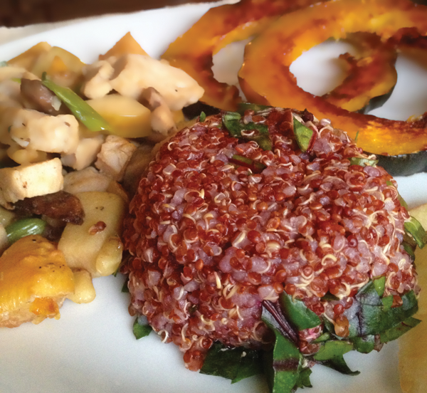 A Kitchen Takes Root Savory Quinoa with Apple Juice