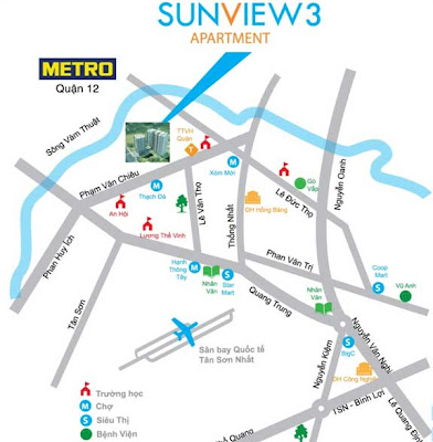 Vị trí Sunview 3 CAN HO GIA RE GO VAP
