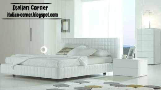 Modern Italian Leather Bedroom Furniture Pieces 2013