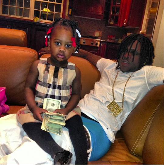 Chief Keef Loves His Daughter Kay Kay Photos
