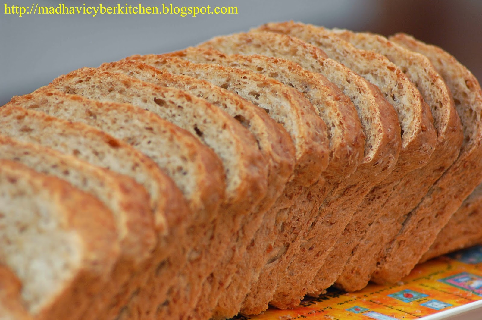 Madhavi's Cyber Kitchen Cracked Wheat & Bran Bread