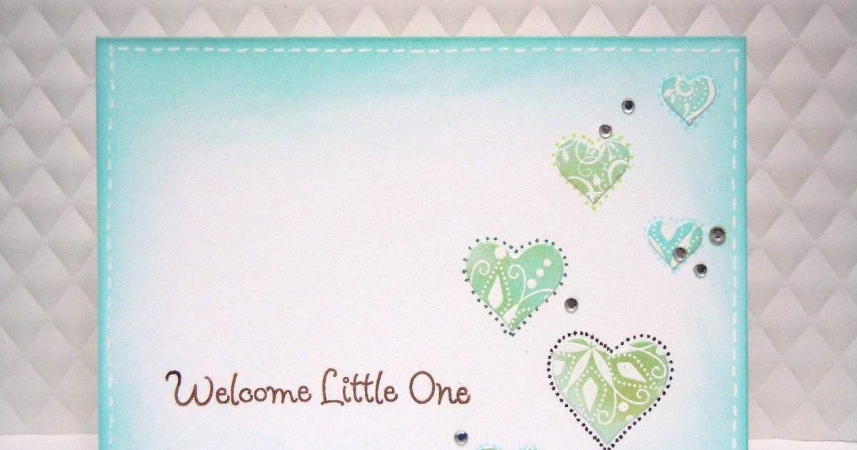 handmade by a baby card using christmas stamps 4 photo christmas card