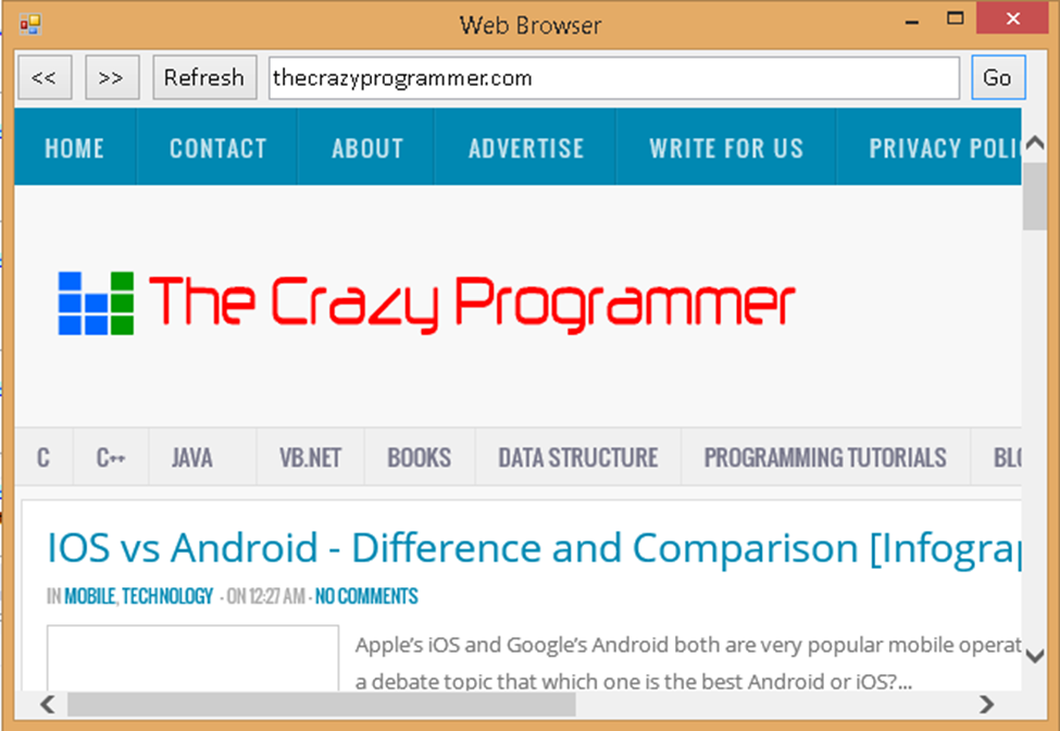 How to Create a  Browser in Visual Basic
