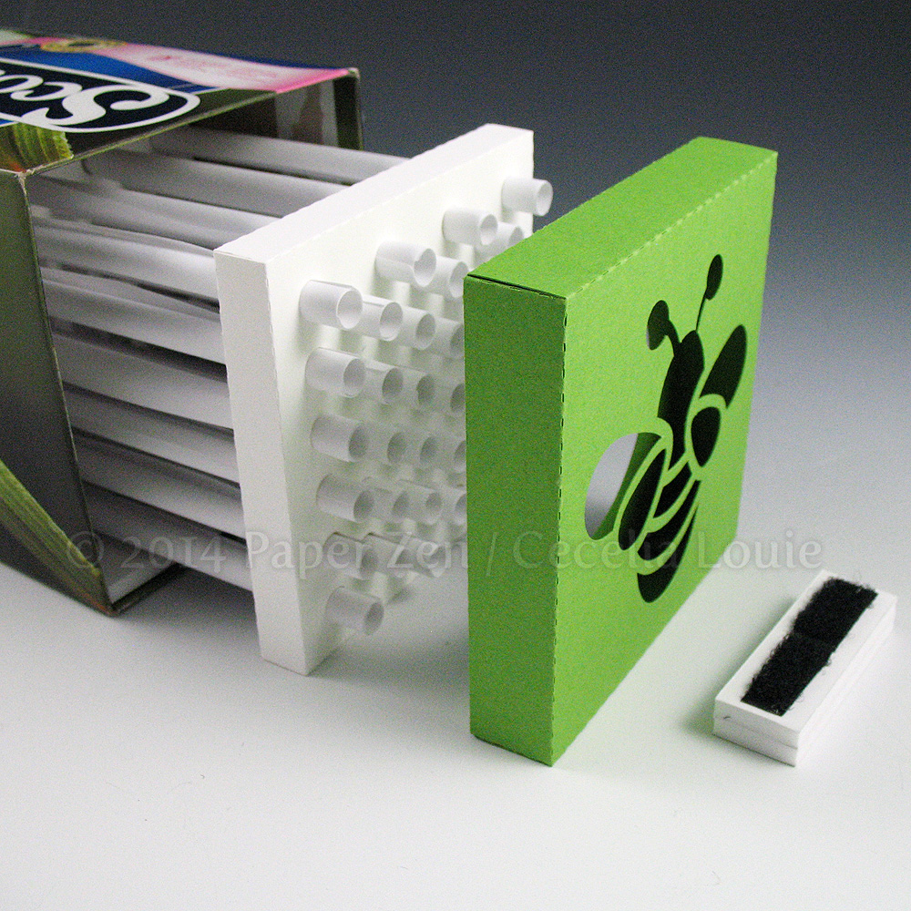 Paper Zen DIY Mason Bee Hive of Paper