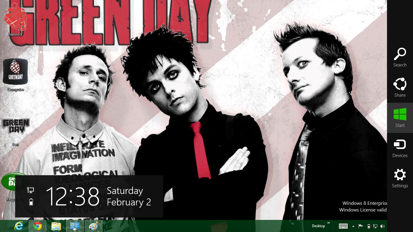 Green Day Theme For Windows 8 Ouo Themes