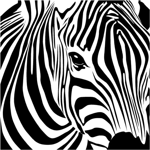 zebra wallpaper decor