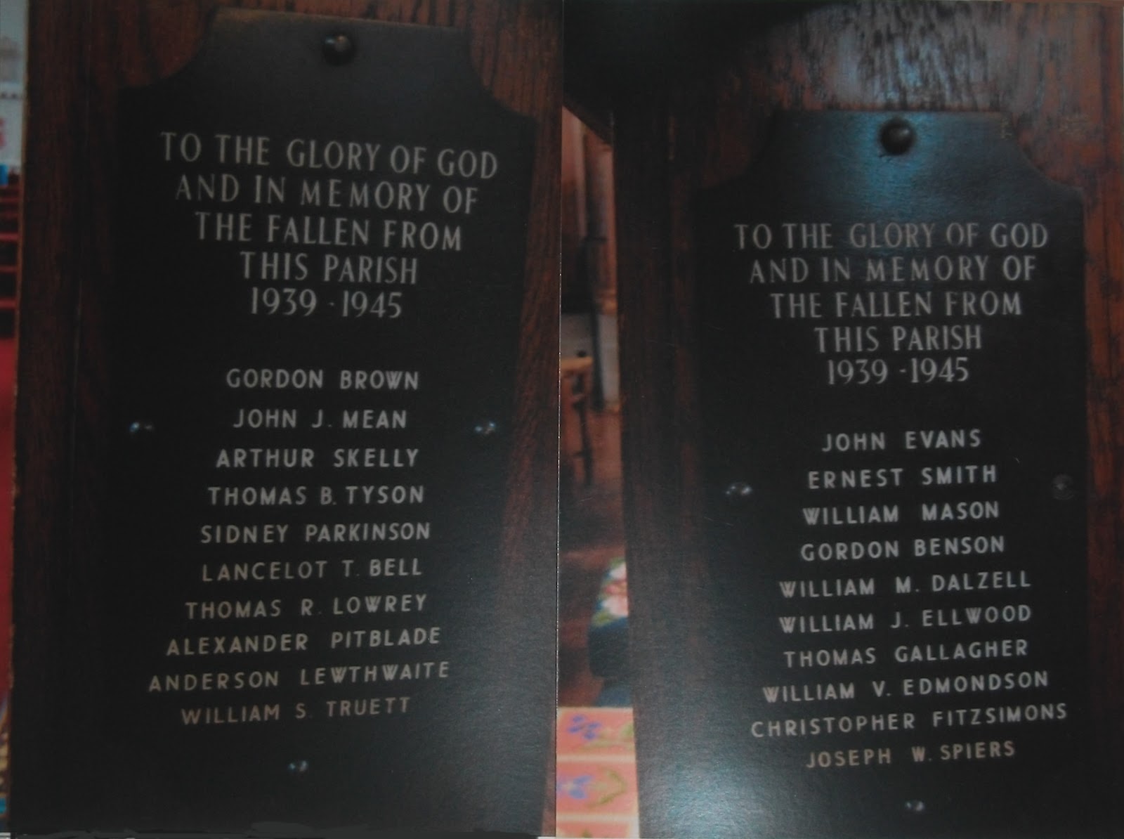 WW2 The Second World War The Fallen of St Peter's, Kells, Whitehaven.