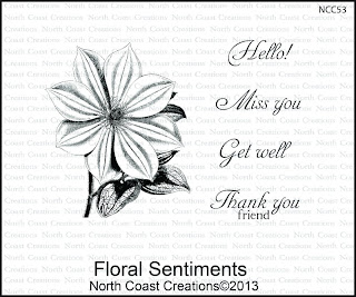 Stamps - North Coast Creations Floral Sentiments