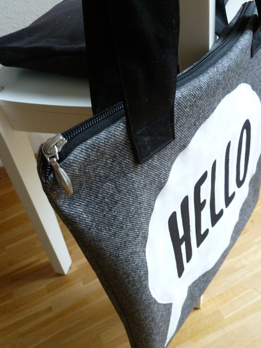 binedoro Blog ⎮ Tasche, Handtasche, Sprechblase, hello