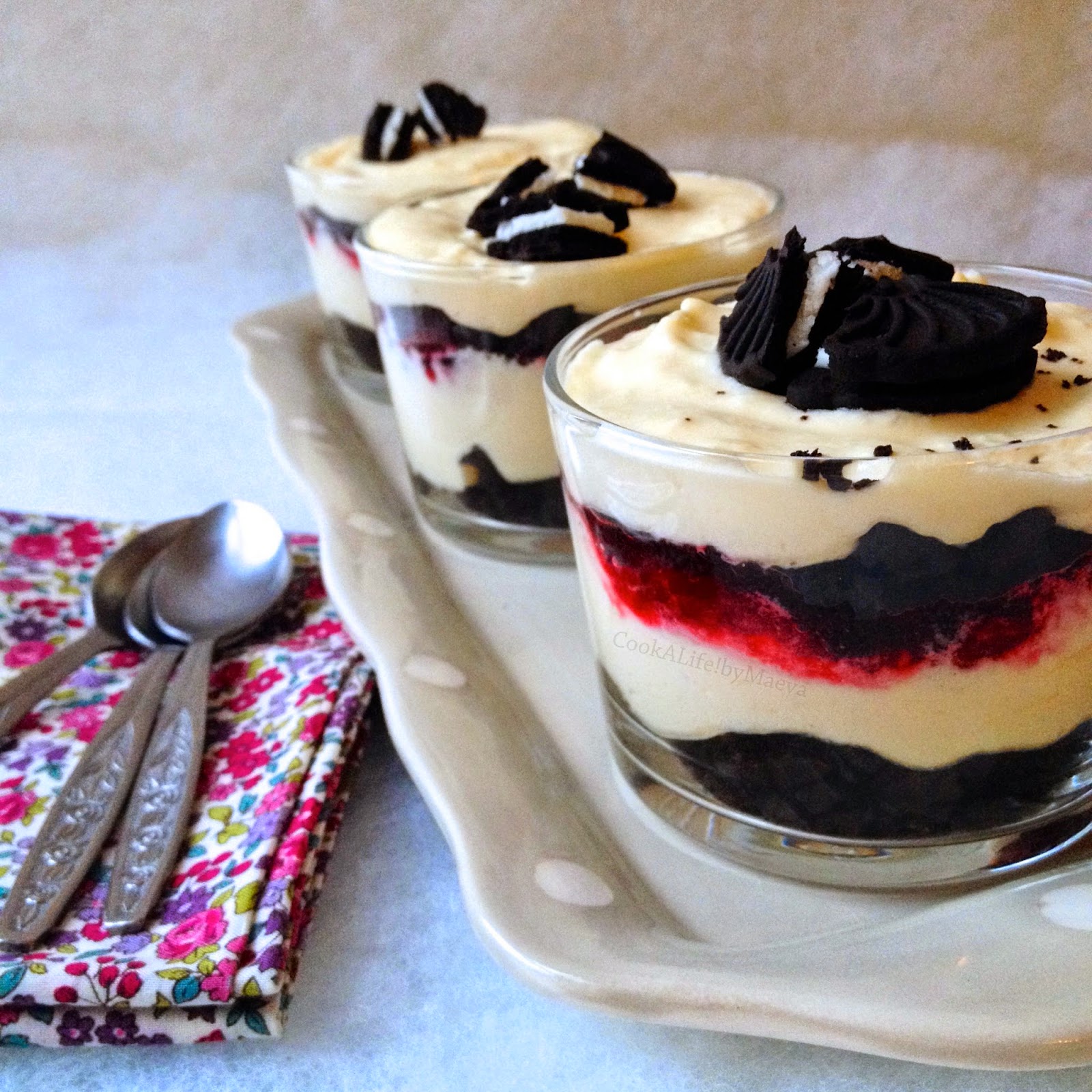 Cook A Life By Maeva Verrines Oreos Mascarpone Et Framboises
