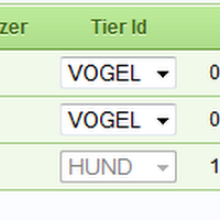 tabular form