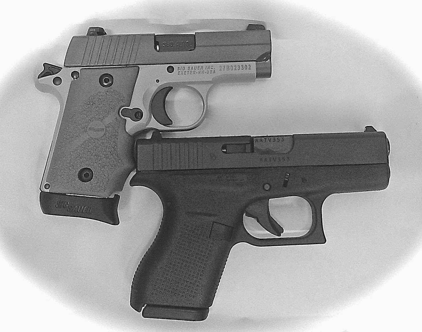 Average Joe's Handgun Reviews Glock Model 42 and SIG P238Pocket