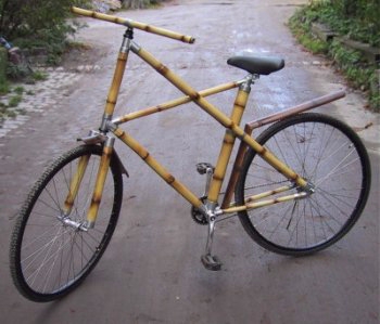 bicycle made of bamboo