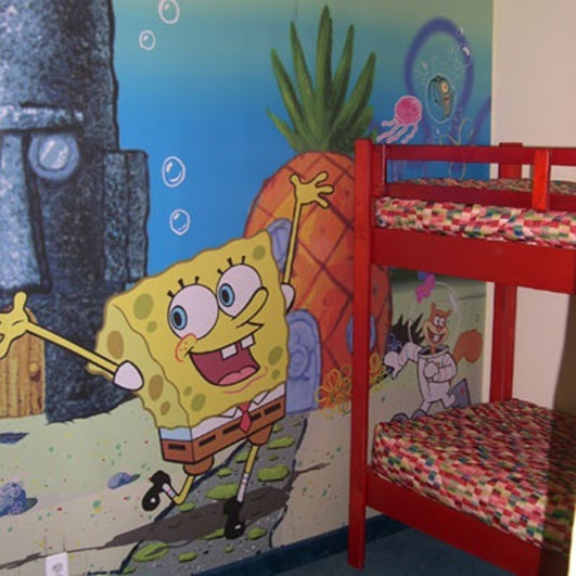 decora y disena: Recámaras Bob Esponja: Ideas de Decoración para Chicos