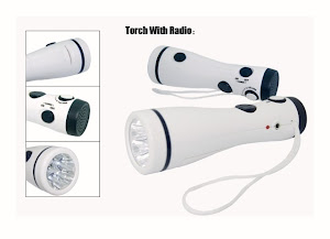 CENTRUM LINK - "LED TORCH WITH SCAN RADIO"