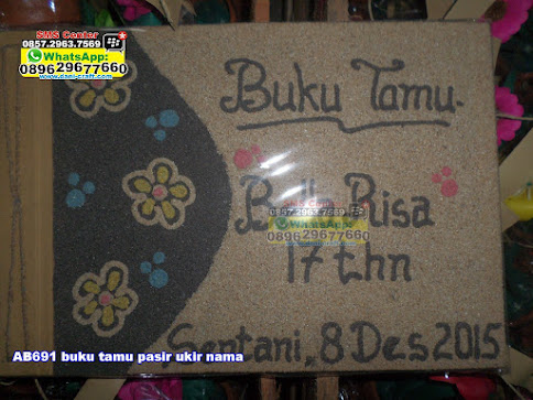 buku tamu pasir ukir nama murah