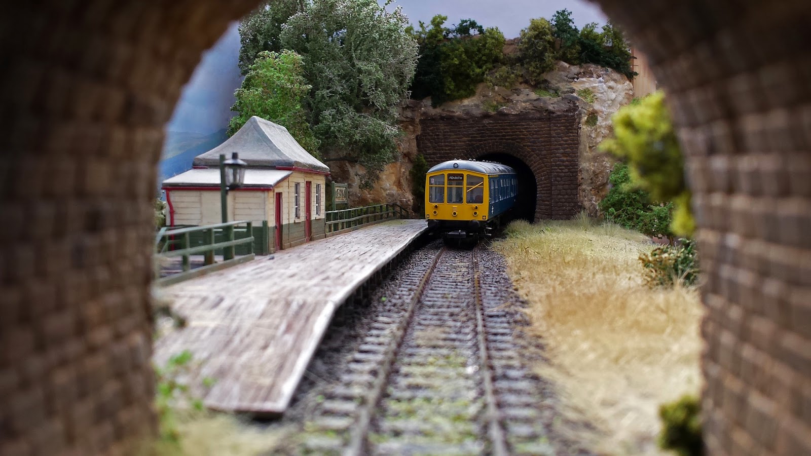 Chas's Model Railway Westbay Halt Diorama