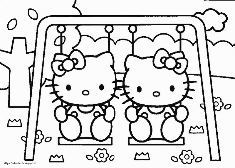 Disegni Da Colorare Di Natale Hello Kitty.Coloratutto Hello Kitty Disegno Da Colorare N 4