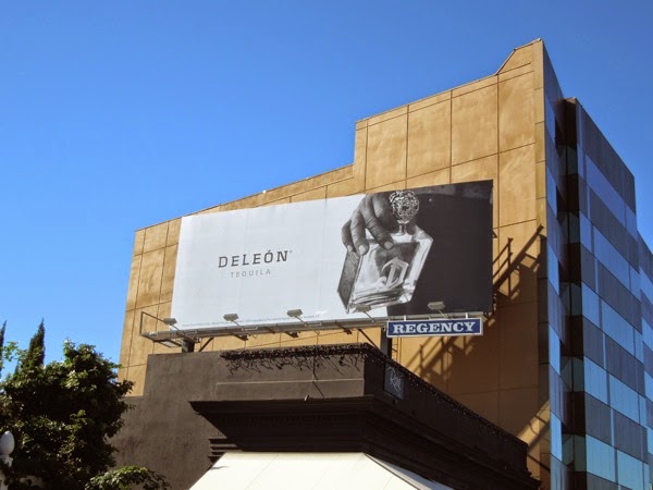 DeLeón Tequila bottle billboard Deleón Tequila bottle billboard