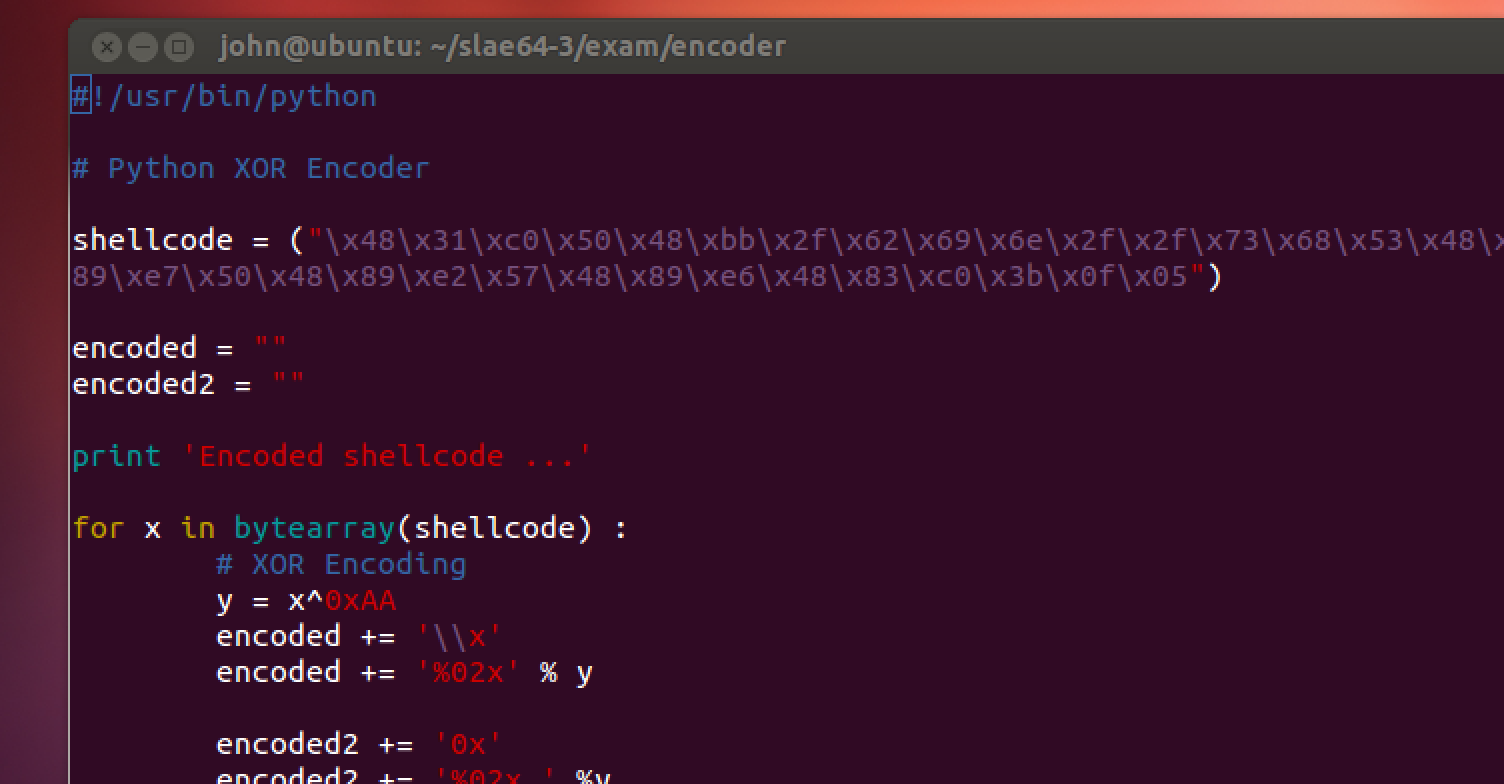 Club JK / jkcybersecurity SLAE64 Exam Assignment 4 of 7 (Custom