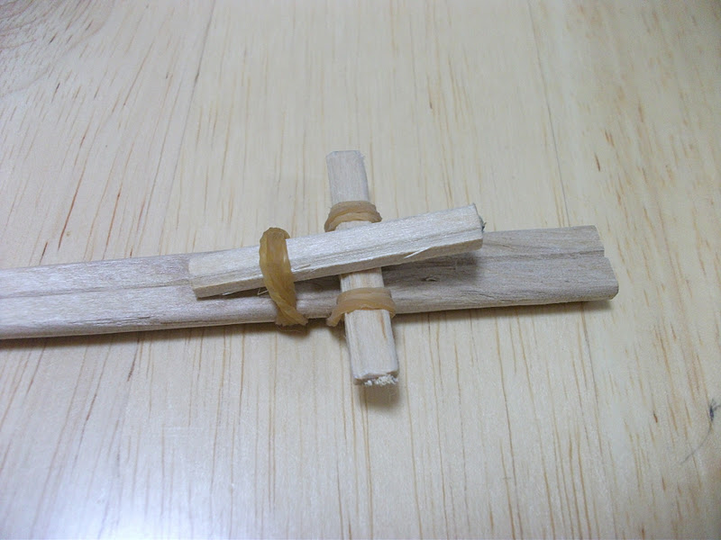 Preschool Crafts for Kids* Chopsticks Rubber Band Gun Craft
