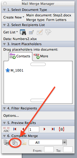 numbering tickets in word