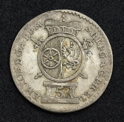 German Coins 5 Kreuzer Silver coin Mainz