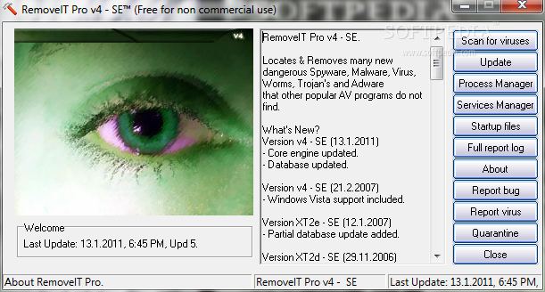 برنامج الحماية من ملفات التجسس Removeit Pro 4 Se 4.4.2011 بحجم 4 ميجا  Image-RemoveIT+Pro+4+SE+4.4.2011.-722352