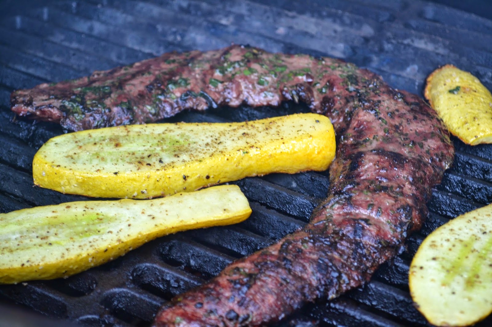 Weekend Food Project Skirt Steak on the Big Green Egg