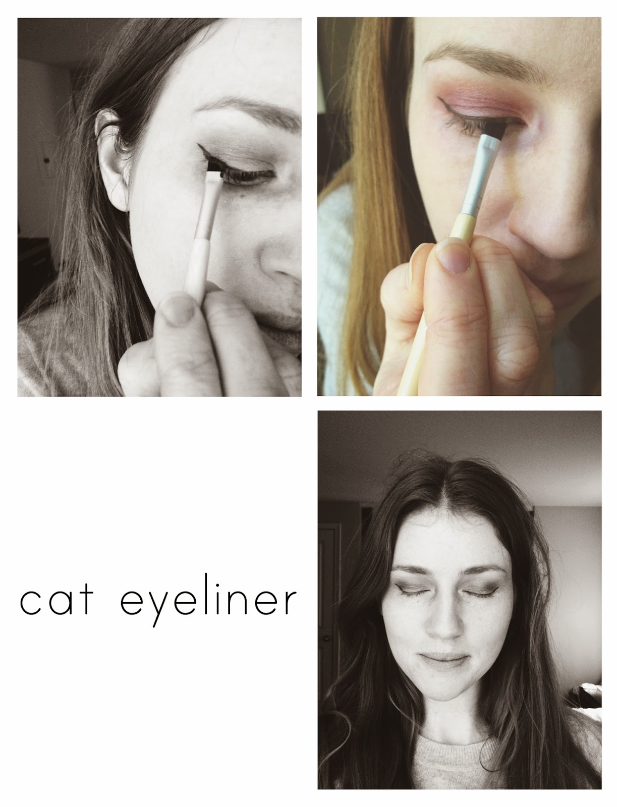 makeup tutorial with cat eyeliner Anna Allen Clothing Blog makeup