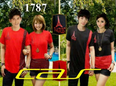 Jual Online Dress Stripe Murah di Jakarta Warna Merah Bahan Combed Jual Online Dress Stripe Murah di Jakarta Warna Merah Bahan Combed