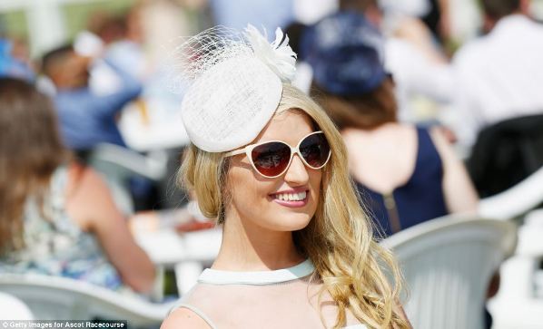 lovely racegoer opted for a cream ensemble complete with cream sunglasses on day 5 of Royal Ascot 2014