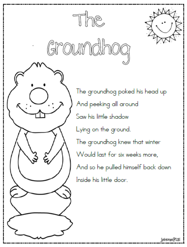 Mrs. Brinkman's Blog Groundhog Day 2015