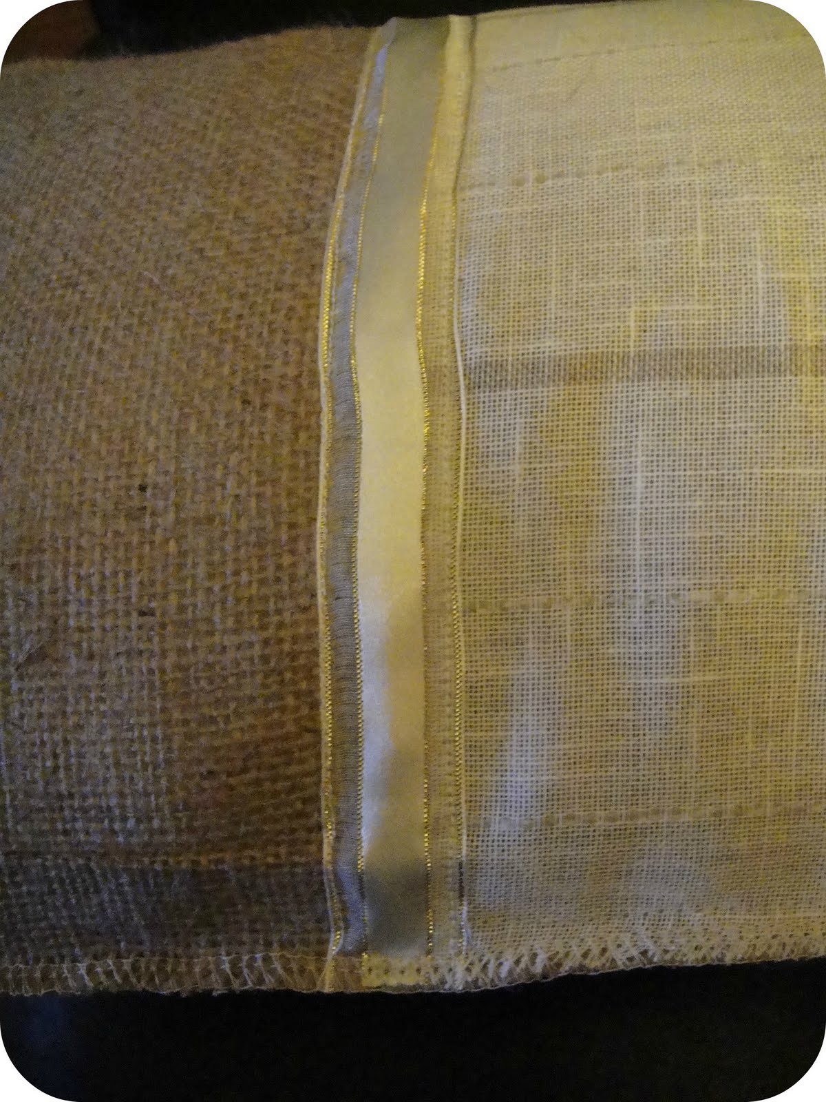 Recycled Sewing Hessian linen cushion covers