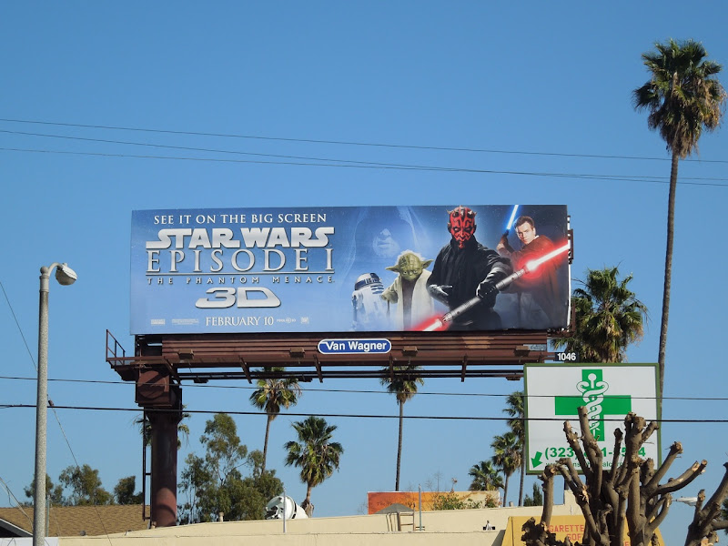 Star Wars Phantom Menace 3D billboard