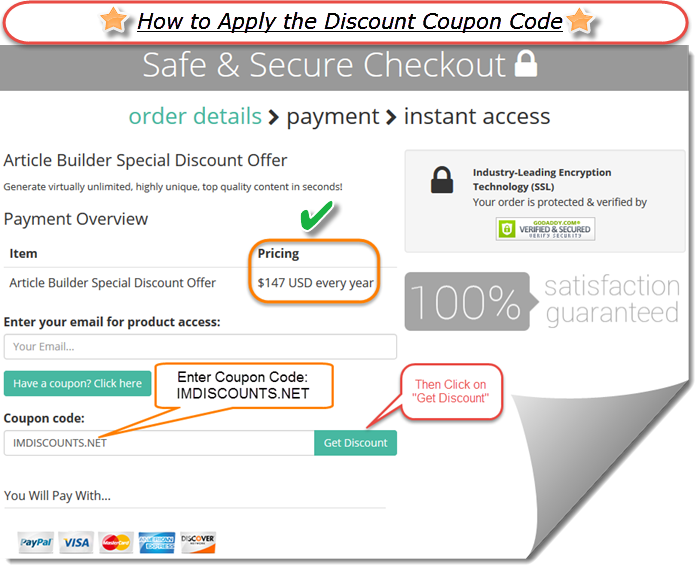 Aweber discount coupon