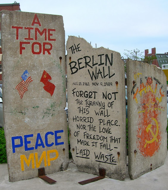Berlin Wall on Long Wharf Portland Maine