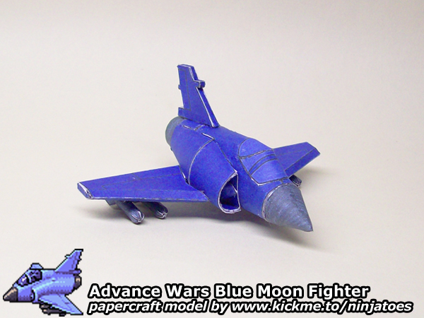 Advance Wars Blue Moon Fighter Papercraft