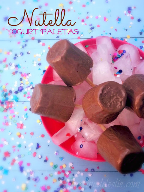 Nutella Yogurt Paletas to Celebrate La Cocina de Leslie's 4th Birthday
